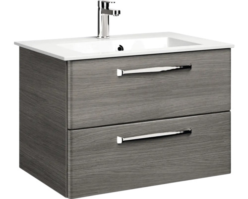 Waschtischunterschrank mit zwei Schubladen und Waschbecken