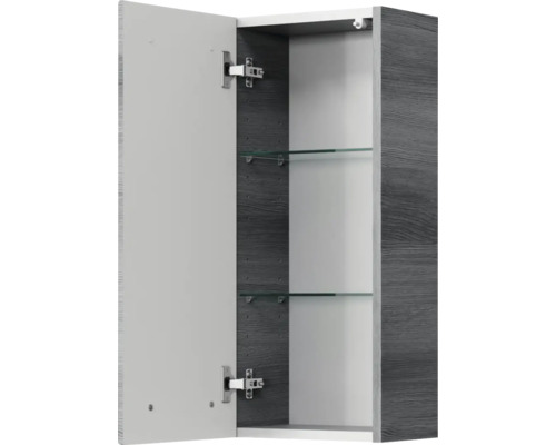 Offener Spiegelschrank mit Glasböden