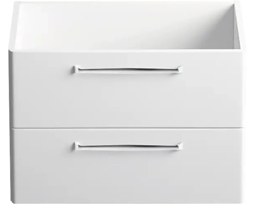 Weißer Waschtischunterschrank mit zwei Schubladen für das Badezimmer