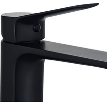 Mitigeur de lavabo noir pour salle de bains