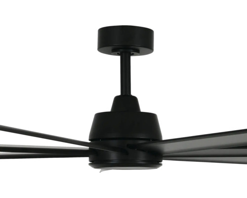 Ventilateur de plafond noir avec plusieurs pales