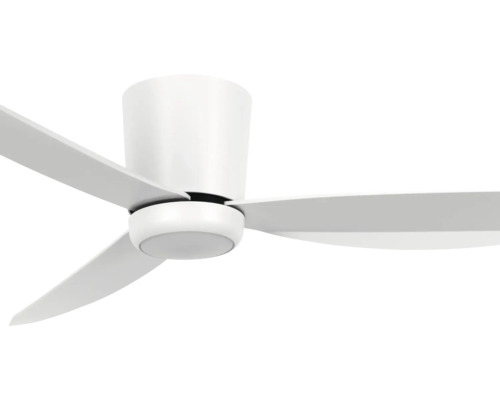 Weißer Deckenventilator mit drei Flügeln
