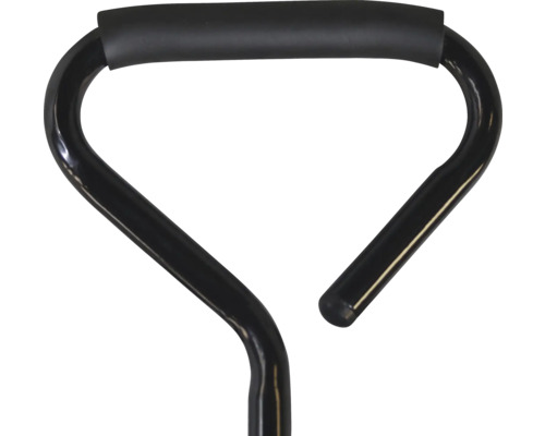 Schubkarrengriff aus Stahl mit Gummipolster