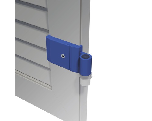 Vue sur un arrêt de porte monté sur une porte.