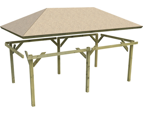 Kit de pavillon en bois avec toit