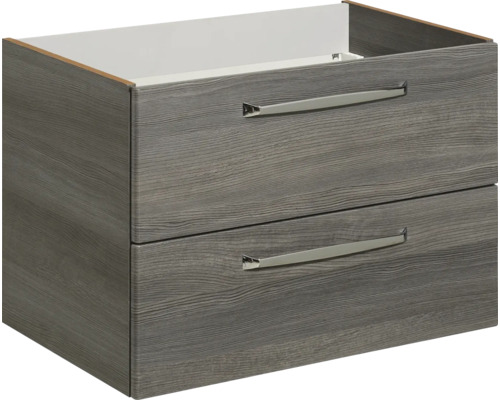 Waschbeckenunterschrank mit zwei Schubladen im Holzdekor