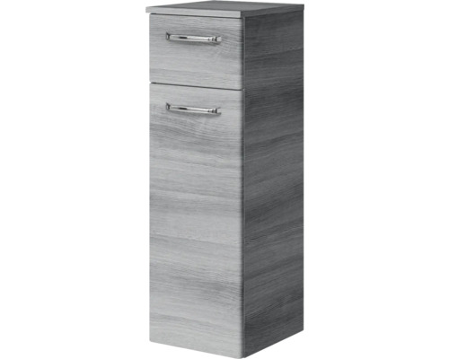 Hochschrank mit zwei Schubladen im Holzdesign für das Badezimmer