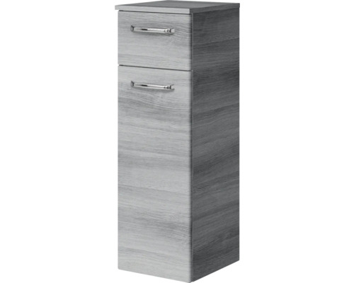 Hochschrank mit zwei Schubladen und Holzstruktur