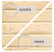 Abri de jardin Karibu Elmar 428 x 238 cm naturel