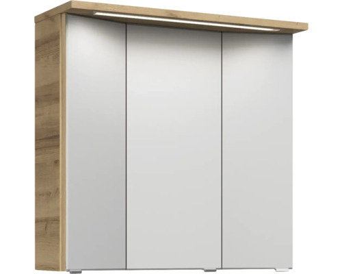 Spiegelschrank mit drei Türen und Beleuchtung