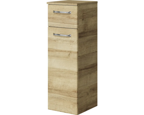 Badezimmer Hochschrank mit zwei Schubladen und Griffen