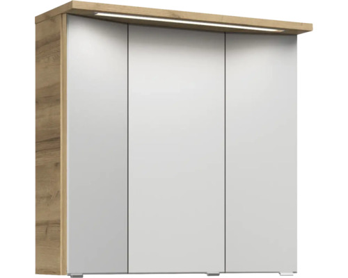 Spiegelschrank mit drei Türen und Beleuchtung