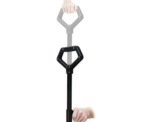 Manche avec poignée à utiliser avec une bêche