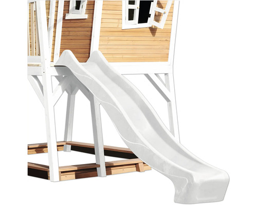 Tour de jeux avec toboggan en bois