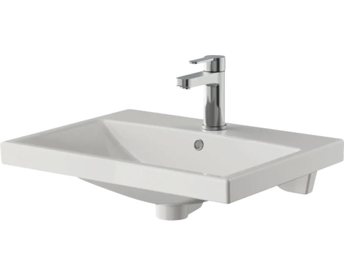 Keramikwaschtisch mit Armatur