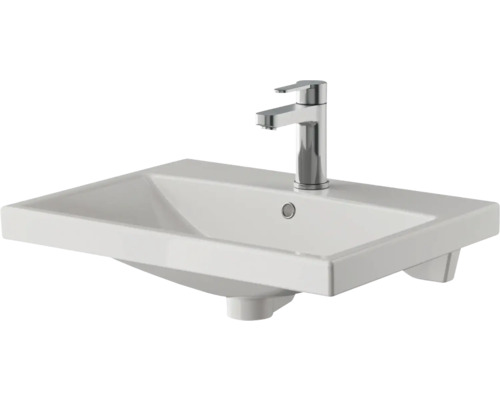 Waschtisch mit Armatur für das Badezimmer