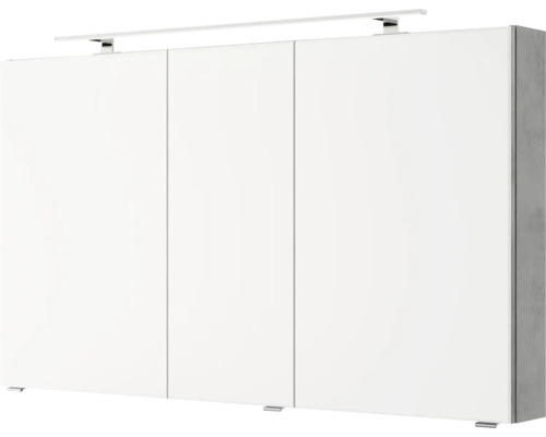 Armoire à trois portes avec éclairage