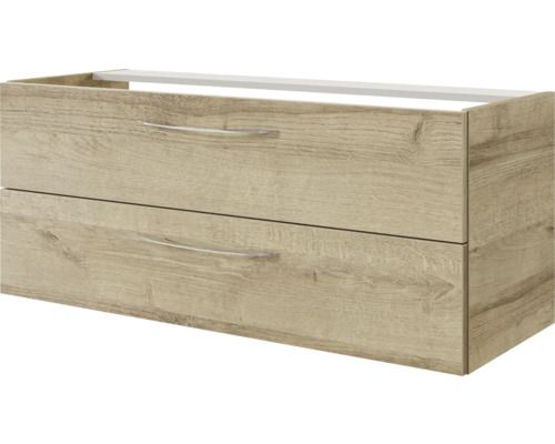 Meuble sous-vasque avec deux tiroirs au design bois