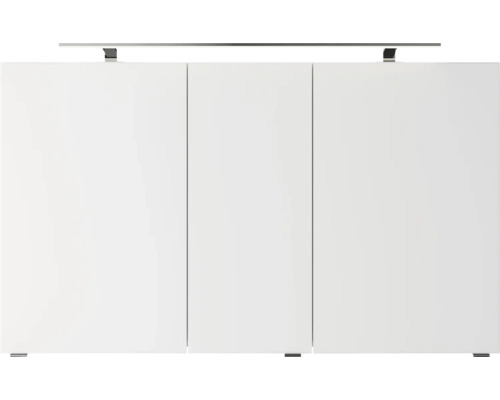 Weisser Waschbeckenunterschrank mit drei Türen