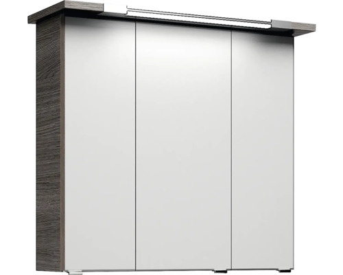 Armoire de toilette à trois portes avec éclairage