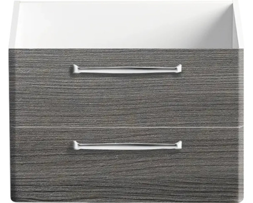 Façade d''armoire avec deux tiroirs et poignées