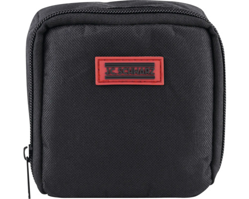 Sac à outils noir avec fermeture éclair et logo JC Schwarz