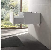Waschtischunterschrank mit Schublade in einem Badezimmer.
