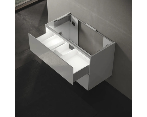 Meuble sous-lavabo avec tiroirs pour rangement de salle de bain