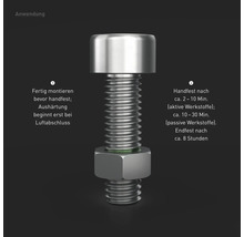 Anwendung eines Bolzens mit Mutter und Gewinde