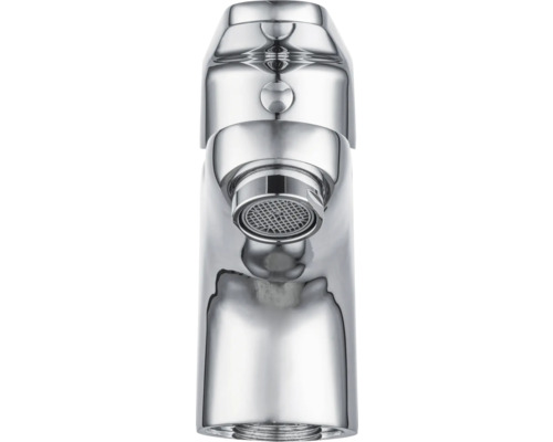 Robinet couleur chrome pour lavabos.