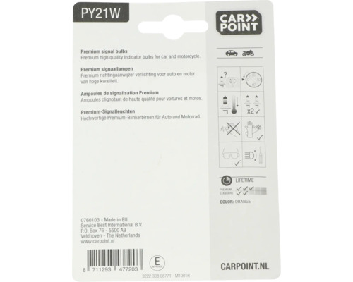 Carpoint Premium ampoule P21W 12V 2 pièces