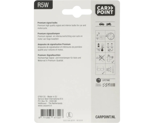 Carpoint R5W Premium Signallampen für Auto und Motorrad