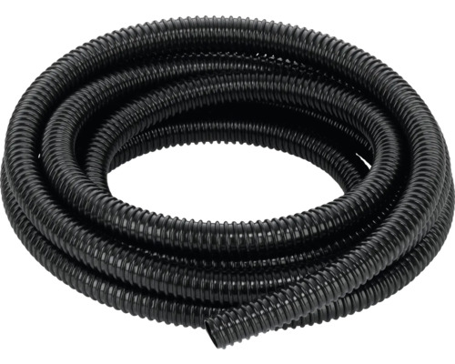 Tube de protection de câbles flexible noir enroulé