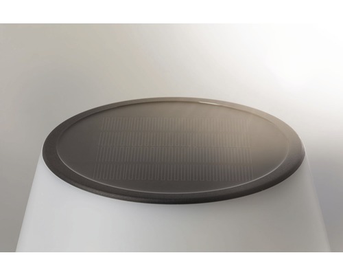 Lampe solaire avec panneau solaire sur le dessus