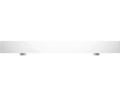 Tablette murale blanche avec supports