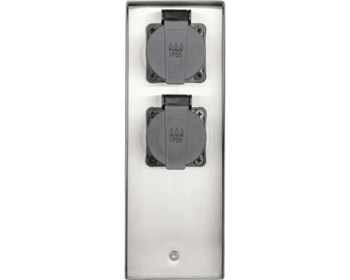 Doppelsteckdose mit Schutzart IP55