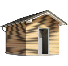 Holzkonstruktion mit Satteldach 350x300 cm für Punktfundamente-thumb-1