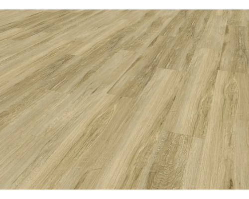 Stratifié posé avec aspect bois.