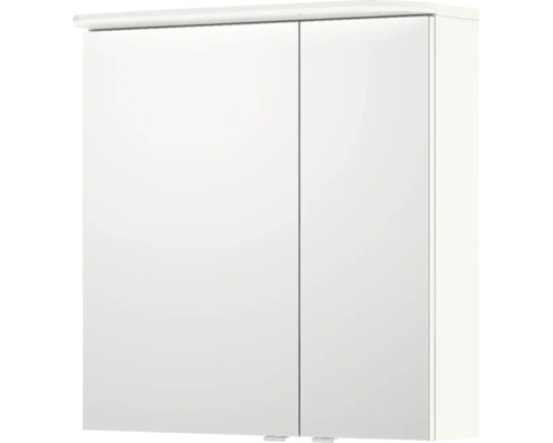 Armoire de toilette blanche à deux portes pour la salle de bain