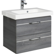 Meuble sous-lavabo avec deux tiroirs et lavabo à poser