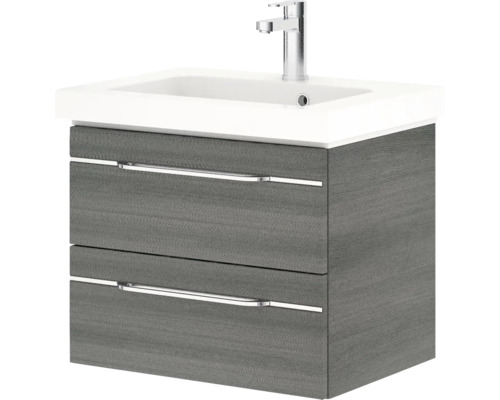 Meuble sous-vasque avec lavabo et deux tiroirs