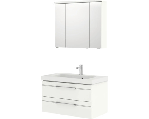 Ensemble de meubles de salle de bains pelipal Sunline 108 92 cm blanc 3 pièces SET-110-044