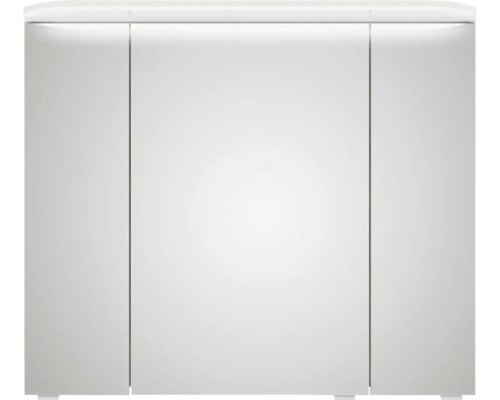 Armoire de toilette blanche avec éclairage pour la salle de bains