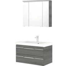 Ensemble de meubles de salle de bain avec armoire de toilette et meuble sous-vasque