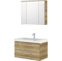 Meuble-lavabo de salle de bains avec armoire de toilette