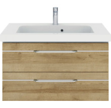 Meuble sous-lavabo avec deux tiroirs et lavabo