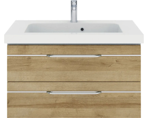 Meuble sous-lavabo avec deux tiroirs et lavabo