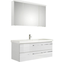 Meuble-lavabo avec meuble sous-vasque et armoire de toilette pour la salle de bains