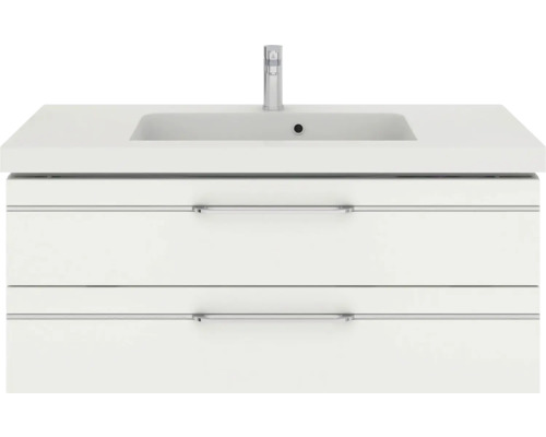 Meuble sous-vasque avec deux tiroirs et vasque à poser