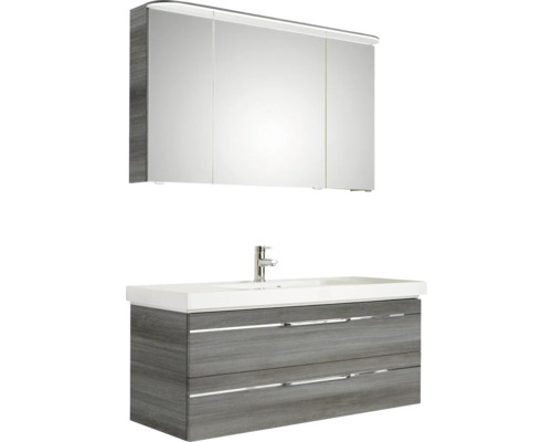 Waschtischunterschrank mit Waschbecken und Spiegelschrank für das Badezimmer